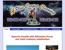 Tablet Screenshot of apluscarpetcleaning.com